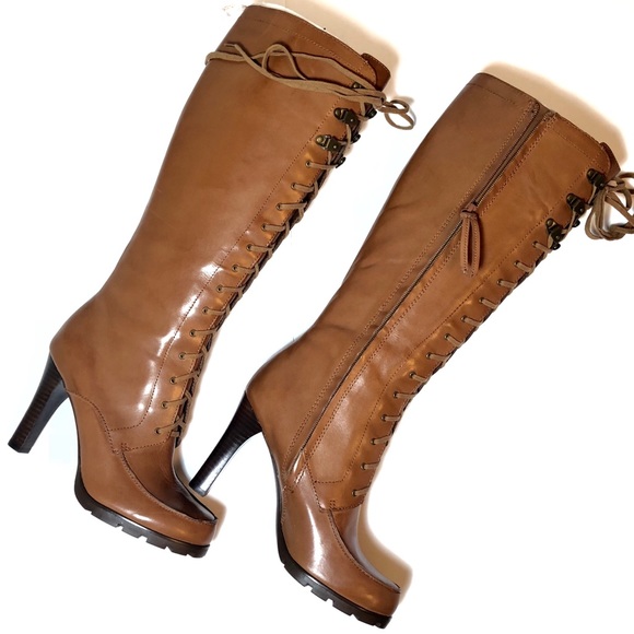 ralph lauren lace up boots